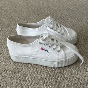 Superga 2740 Mid Platform Sneaker in White